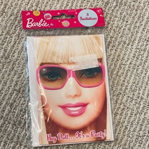 Barbie invitations package of 8 Barbie invites unopened